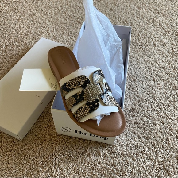 The Drop-Monika Flat H-Band Slide Sandal - Picture 4 of 13